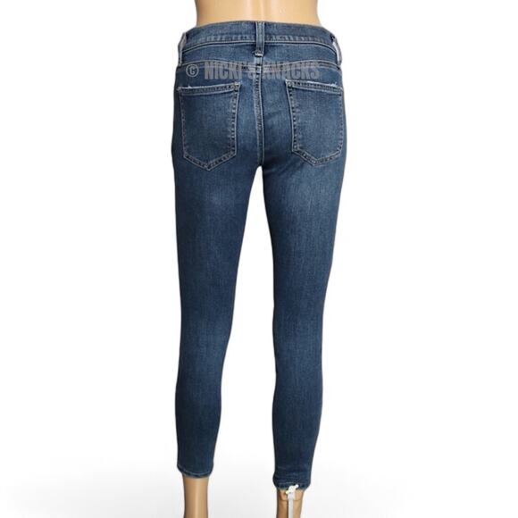 Current Elliott Stiletto Jeans Distressed Low Rise Indie Stretch Denim Size 25 - Picture 5 of 9